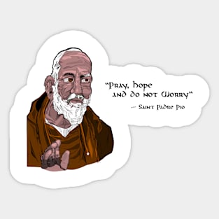 Padre Pio Sticker